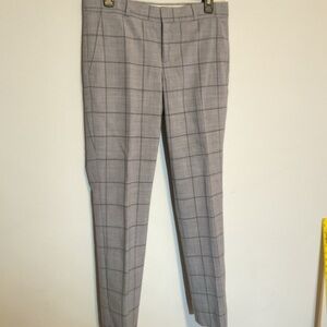Banana Republic Woman’s Gray Plaid Dress Pants